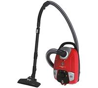 Hoover HE310HM - Aspirador de Trineo con Bolsa, Gran Potencia 850 W, Capacidad 3,5 L, Almacenamiento Compacto, Vaciado fácil sin Contacto, Todo Suelo y parquet Especial, Accesorios Integrados, Rojo