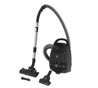 Hoover HE321PAF - Aspirador de trineo con bolsa compacta, cepillos para todo el suelo, alfombras y parquet, cepillo especial para animales, 4L, 850 W, vaciado sin contacto, accesorios integrados, gris