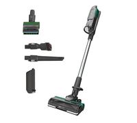 Hoover HF9 Especial Mascotas HF920P, Aspiradora Escoba sin Cable, sin Bolsa, 3 en 1, Escoba, de Mano y Vertical, Cepillo Antienredos, Autonomía 60 min, Color Gris/Verde