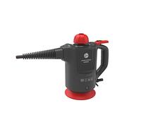 Hoover SGE1000 - Limpiador vapor, Vapor seco para tejidos, Vapor húmedo para superficies duras, Múltiples accesorios, 1000W, 4 Bares, Depósito 0,37 litros, 20min, Cable 5m, Rojo, Titanio y Rojo