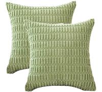 Hoowarm Funda Cojines 50x70 70x40 2 Piezas Decorativa Fundas de Cojín 50x50 60x60 Corduroy Funda de Almohada con Cremallera Invisible para Sofá Dormitorio Coche Hogar Decoración(B20,30x60cm Set of 2)