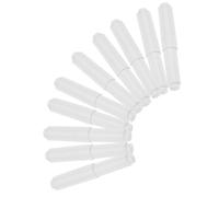 HOOWIFFY 10 Piezas de Soporte para Rollo de Papel Higiénico Resorte, Diseño Compacto de Plástico Blanco, Varilla Repuesto para Baño Minimalista