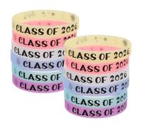 HOOWIFFY 12 Piezas Pulsera de Silicona Flexible Que Brilla la Oscuridad para Fiesta Universitaria y Día de Graduación, Obsequio Adecuado para Estudiantes