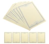 HOOWIFFY 15 Hojas de Papel para Certificados de Premio Escolar en Blanco A4, Imprimible, Bordes Decorativos Delicados para Ceremonias de Premiación Académica