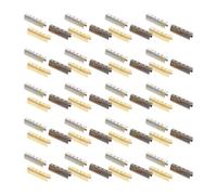 HOOWIFFY 150piezas Terminales de Cordón Metálicas Resistentes para Reparación de Cordones de Zapatos Tapas de Cuerda DIY Colores Dorado Blanco y Negro Compactas y Duraderas para Uso