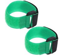 HOOWIFFY 2 Collares Antirruido para Pollos Ajustables, Bandas Cuello sin Ruido en Nailon Verde, Repuestos para Aves de Corral Que Evitan el Canto Molesto