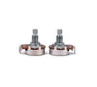 HOOWIFFY 2 Piezas Potenciómetro de Guitarra 250k Ohm Tipo B, Tamaño Completo Eje Largo Estriado Dividido Rozamiento para Accesorios Musicales