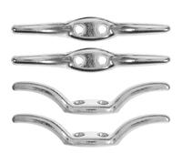 HOOWIFFY 4 Piezas de Gancho Metálico para Cuerda de Persianas, Soporte de Seguridad para Enrollar Cordón en Ventanas, Color Plata, Adecuado para Hogar y Tienda