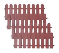 HOOWIFFY 4 Vallas para Tortugas de Plástico Resistentes Recinto Modular para Jardín Exterior Parque de Ejercicios para Tortugas y Reptiles 50X20 CM Color Café Cerca de Seguridad para