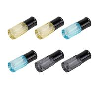 HOOWIFFY 6 Botellas de Vidrio Roll-on de 3 Ml para Perfumes y Aceites Esenciales, Portátiles y Fáciles de Limpiar, Ideales para Bolso o Bolsa de Yoga Color Aleatorio