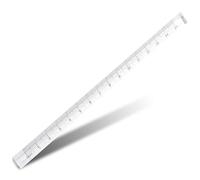 HOOWIFFY 8piezas Unidades Regla Triangular Transparente con Escalas Regla de Dibujo para Estudiantes para Clases de Matemáticas y Oficina de Uso Duradero