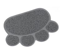 HOOWIFFY Alfombrilla para Arena de Gatos Forma de Pata de Mascota, Antideslizante de PVC Que Absorbe Arena y Comida, Adecuado para Cuencos de Agua y Comida de Mascotas
