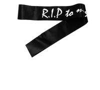 HOOWIFFY Banda de Cumpleaños Femenina Negra de Tejido Estampado Plateado, Faja Decorativa para Fiestas de Cumpleaños de Adultos, Accesorio Ligero y Cómodo para Celebración de 20 Años