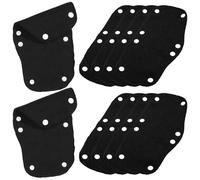 HOOWIFFY Banda Sudor Lavable para Casco de Seguridad Negro, 10 Piezas de Poliéster Absorbente y Resistente a Manchas, Accesorios para Casco Cómodo y Duradero