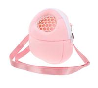 HOOWIFFY Bolsa de Transporte y Correa Ajustable Forro Acolchado con Diseño de Malla Transpirable para Hámster y Erizo para Viajes al Aire Libre