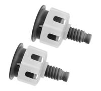 HOOWIFFY Botón Pulsador de Doble Descarga para Inodoro Ajustable en Abs y Cromado, Control y Diseño Moderno, Paquete de 2 Piezas para Reemplazo Fácil en Baño