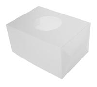 HOOWIFFY Caja de Rifa Cúbica Resistente Mate, Contenedor para Boletos y Donaciones, Urna Electoral para Eventos y Reuniones, Tamaño Compacto Material PP Duradero