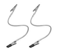 HOOWIFFY Clip Pinza Doble Cabeza para Manualidades y Exhibición de Fotografías, 2 Unidades, Acero Inoxidable y Aleación, Protección Superficial, Recomendadas para Uso en Hogar y Taller