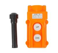 HOOWIFFY Controlador de Grúa Portátil Abs Naranja, Botón Elevador Resistente al Agua para Subida y Bajada, Interruptor Industrial de Botón Pulsador para Elevadores y Equipos de Elevación