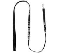HOOWIFFY Correa para Perros de Servicio Resistente al Desgaste, Nylon Negro 15mm X 120cm, Correa Portátil y Multifunción para Cachorros, Accesorio Cómodo para Paseos y Uso Diario