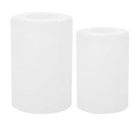 HOOWIFFY Diseño Decorativo de Blanco Cilíndricas 2 Pantallas y Fácil Instalación para Lámpara E27 para Dormitorios y Comedores