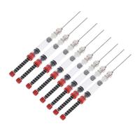 HOOWIFFY Dispositivo de Absorción de Tinta Rojo para Pluma Estilográfica 8 Piezas, Acero Inoxidable y Plástico, Recargable, Adecuado para y Útiles Escolares