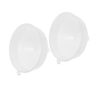 HOOWIFFY Embudo de Plástico Blanco de Boca Ancha de 24 Cm para Cocina y Elaboración de Zumos, Boquilla de 3 Cm para Llenar Botellas, Paquete de 2 Unidades Derrames