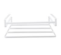 HOOWIFFY Estante de Almacenamiento de Alambre para Computadora Portátil Debajo del Escritorio, Soporte de Portátil de Hierro sin Perforación para Dormitorio y Aula, Ahorro de Espacio