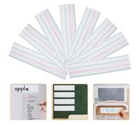 HOOWIFFY Etiquetas Magnéticas con Diseño de Líneas Cuádruples, 8 Piezas, Material Plástico, Borrables y Adhesivas para Pizarras y Oficina