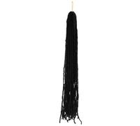 HOOWIFFY Extensión de Rastas Largas Negras 1b Unisex de Moda, Peluca de Cabello de Aspecto Natural Ligera y Transpirable para Cosplay, Fiestas y Uso Diario