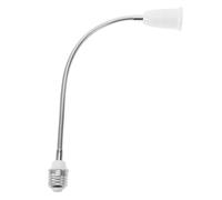 HOOWIFFY Extensor de Bombillas Casquillo E27, Tubo Flexible de 395 MM para Prolongación en Lámparas Empotradas y Uso Residencial