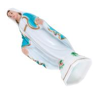 HOOWIFFY Figura Religiosa Virgen Inmaculada Concepción de Plástico Azul Fina Artesanía para Decoración de Iglesia y Adorno de Mesa Elegante y Delicado