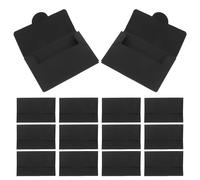 HOOWIFFY Fundas para Tarjetas de Papel Negro 50 Unidades Organizador para Tarjetas Estándar Protector contra Desmagnetización Hotel y Transporte Público