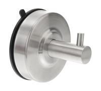 HOOWIFFY Gancho para Toalla Ventosa de Acero Inoxidable 304, Resistente Marcas, 2 Piezas para Baño y Laminado, Colgador Adhesivo Reutilizable