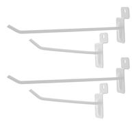 HOOWIFFY Ganchos en Blancos para Listones o de Hierro de Paneles 30 Alta Capacidad de Carga para Colgar y Accesorios Bolsas Garaje Tienda