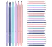 HOOWIFFY Juego de 30 Portaminas Mecánicas de Mano Cuerpo Triangular de Resina y Punta 0.5mm, Escritura Suave y Cómoda para Uso Escolar
