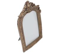 HOOWIFFY Marco de Fotos Vintage Estilo Europeo Dorado, 6 Pulgadas (12.5x19 Cm), Soporte para Exhibición de Fotografías en Escritorio y Pared, Decoración para Hogar, Sala y Dormitorio