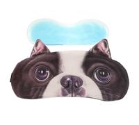 HOOWIFFY Máscara para Dormir 3d de Dibujos Animados Diseño de Perro Bulldog, Antifaz Bolsa de Gel Frío, Bloquea Luz para Mujer y Adolescente, Adecuado para Viajes y Descanso