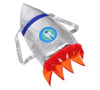 HOOWIFFY Mochila Niña con Diseño de Cohete y Llamas, de Tela Ligera y Uso Independiente, Adecuado para Fiesta de Cumpleaños y Juegos Escolares