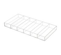 HOOWIFFY Organizador para Exhibir y Almacenar Lentes para Gafas de Sol de Acrílico Transparente 6 Compartimentos, Bandeja en Escritorio o Tienda