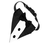 HOOWIFFY Pajarita Negro de Poliéster Elegante y Formal para Perro Ajustable y Cómoda para Celebraciones Obsequios y Fiestas