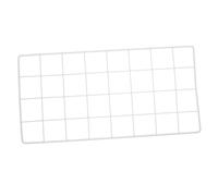 HOOWIFFY Panel de Rejilla Metálica para Pared 40x20 Cm, Estructura de Hierro en Color Gris Claro, Red para Exhibición de Fotos y Postales, Decoración DIY para Hogar, Oficina y Salón