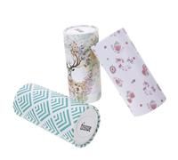 HOOWIFFY Pañuelos Faciales Prácticos para Coche 3 Rollos de 50 Hojas Cada Uno, Papel Tisú Multifunción, Dispensador Portátil para Auto y Uso Diario, Diseño Adorable Varios estilos