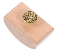 HOOWIFFY Papel Secante de Madera Tipo Balancín Dorado Herramienta Absorbente de Tinta para Caligrafía y Escritura Bolígrafo Secado Rápido para Oficina y Uso Escolar Accesorio Ergonómico