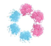 HOOWIFFY Paquete De 6 Confeti en Color Rosa y Azul Redondo de Papel para Revelación de Género Relleno para Globos en Shower Adecuado para Sesiones Fotográficas
