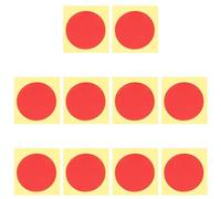 HOOWIFFY Pegatinas Adhesivas para Manómetros de Presión 5 Cm, 10 Unidades, Redondas y Reflectantes, Resistentes al Agua y Rayos Uv, Indicadoras de Límites de Presión para Uso Industrial