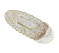 HOOWIFFY Pila de Agua de Resina Colgante para Pared Tamaño Mediano, Decoración Católica para Entrada y Iglesia, Adorno Religioso para Primeros Sacramentos y Ambiente Espiritual