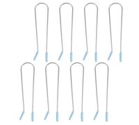 HOOWIFFY Pinzas para Rulos Calientes 8 Piezas 1.9 Cm Color Azul Claro, Clips de Fijación para Rizador de Pelo, Accesorios para Peinado en Casa y Viaje, Compatibles Todo Tipo de Cabello