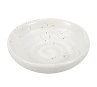 HOOWIFFY Plato de Cerámica Blanco para Salsa y Mantequilla Diseño Japonés, Reposa Cucharas para Utensilios de Cocina, Adecuado para Decoración de Mesa