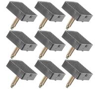 HOOWIFFY Puntas de tacón para zapatos de tacón alto 5 pares PVC negro tacones cuadrados con núcleo grueso para uso en eventos y trabajo